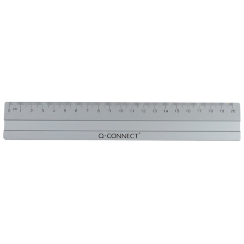 Righello Q-Connect in alluminio - argento 20 cm …