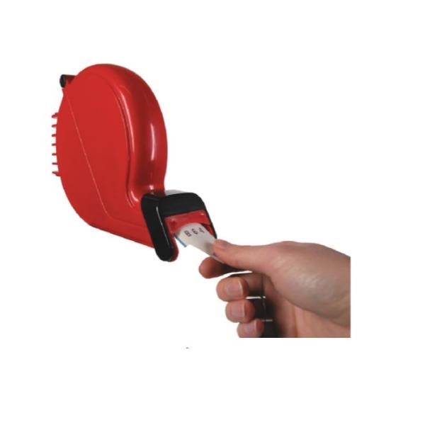 Dispenser per eliminacode MARKIN rosso/nero - 27,5x25,5x5,5 cm …
