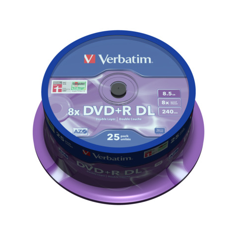 DVD+R Double Layer Verbatim 8.5 GB in confezione …