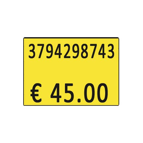 Etichette per prezzatrice Printex f.to 26x19 mm giallo …