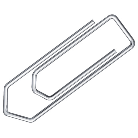Fermagli Q-Connect in acciaio nichelato N. 2 - 26 mm punta triangolare - conf. 100 pz - KF01307