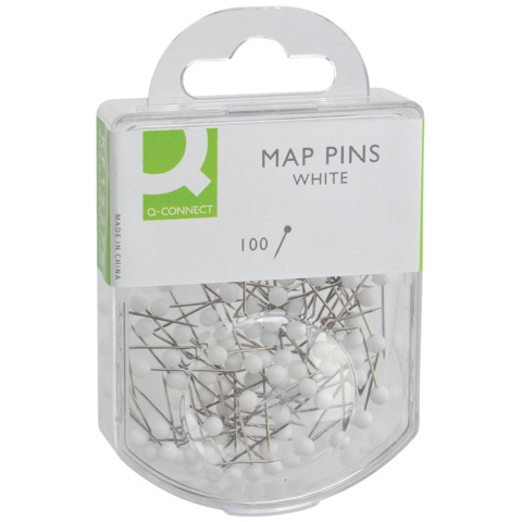 Spilli cartografici Q-Connect 15 mm bianco conf. da …
