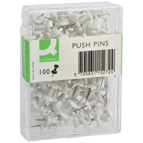 Spilli per bacheca Q-Connect bianco conf. da 100 …