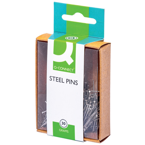 Spilli Q-Connect 30 mm acciaio scatola da 30 …