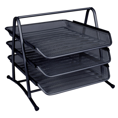 Set 3 Vaschette portadocumenti Q-Connect 27,8x27,5x35 cm nero …