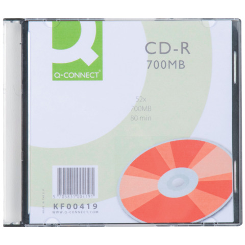 CD-R Q-Connect Slimline Jewel Case 700 MB 80 …