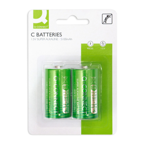 Batteria alcalina Q-Connect mezza torcia C/LR14 1.5 V …