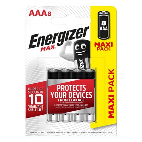 Batterie ENERGIZER Max AAA conf. da 8 - …
