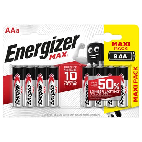 Batterie ENERGIZER Max AA conf. da 8 - …