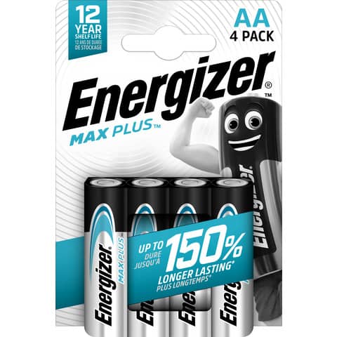 Batterie ENERGIZER Max Plus AA conf. da 4 …