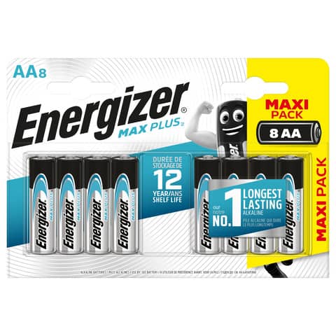 Batterie ENERGIZER Max Plus AA conf. da 8 …