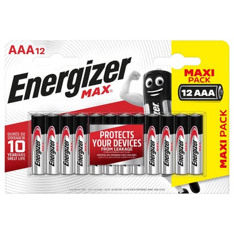 Batterie ENERGIZER Max AAA conf. da 12 - …