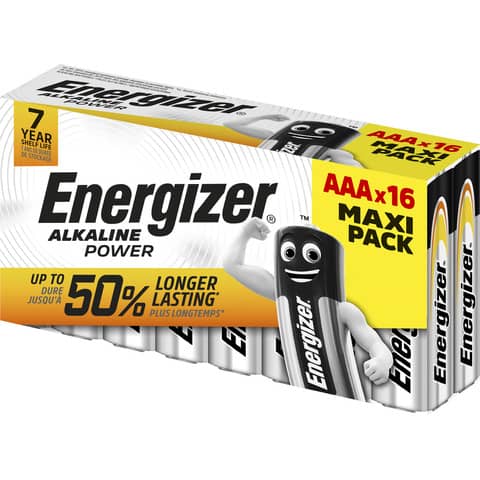 Batterie ENERGIZER Alkaline Power AAA conf. da 16 …