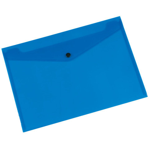 Portadocumenti con bottone Q-Connect A4 ppl blu KF03596