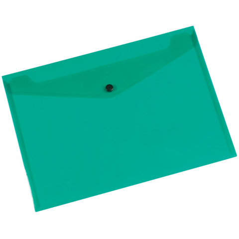 Portadocumenti con bottone Q-Connect A4 ppl verde KF03597