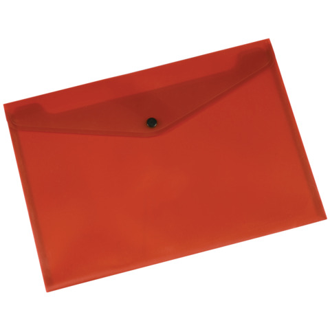 Portadocumenti con bottone Q-Connect A4 ppl rosso KF03594