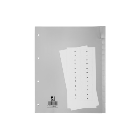 Divisore neutro Q-Connect grigio XL 24x29,7 cm ppl …