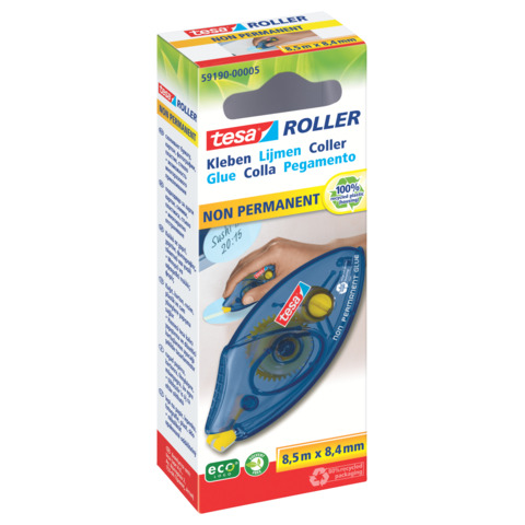 Colle roller tesa non permanente monouso ecoLogo® 8,4 …