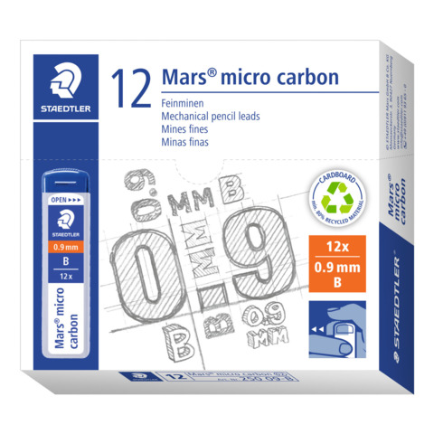 Astuccio 12 mine sottili B Staedtler Mars Micro …