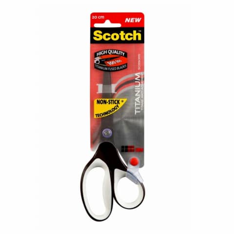 Forbici professionali Scotch® Titanium Non-Stick asimmetrica bianco/nero 20 …
