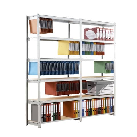 Modulo base scaffalatura Paperflow RANG'ECO SF fisso 100x37x195 cm grigio - K652131