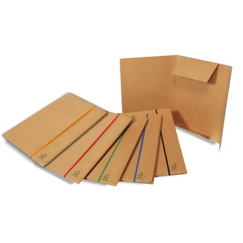 Cartelline con elastico piatto EURO-CART 25x35 cm dorso …