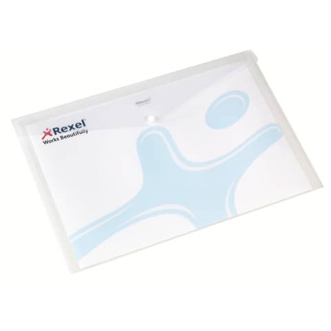 Buste trasparenti con bottone Rexel Ice 32,3x45,8 cm …