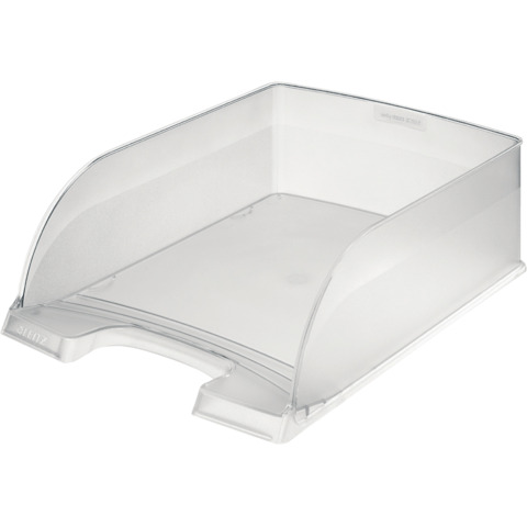 Vaschetta portacorrispondenza impilabile Leitz PLUS JUMBO in polistirolo A4 trasparente satinato - 52330003
