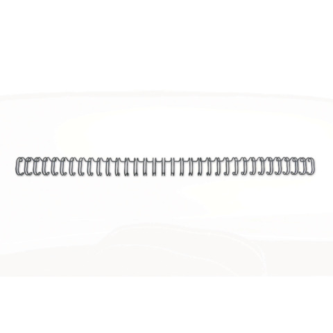 Spirali metalliche a 34 anelli GBC WireBind 14 mm A4 nero conf da 100 spirali - RG810910
