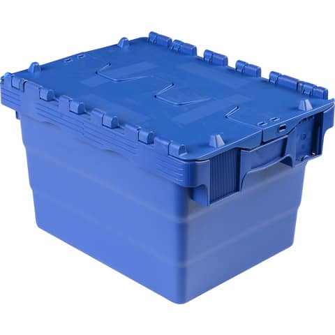 Cassa impilabile Viso 400x300x250 mm blu - 22 …