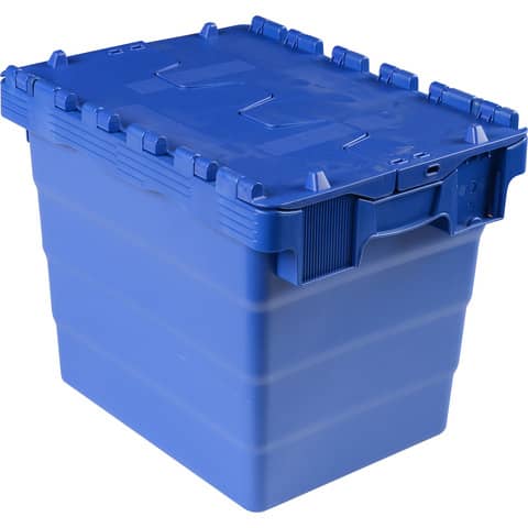 Cassa impilabile Viso 400x300x320 mm blu - 27 …