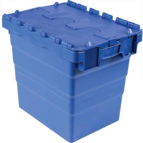 Cassa impilabile Viso 400x300x365 mm blu - 32 …