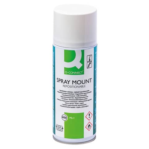 Colla spray Q-Connect removibile 400 ml - KF01071