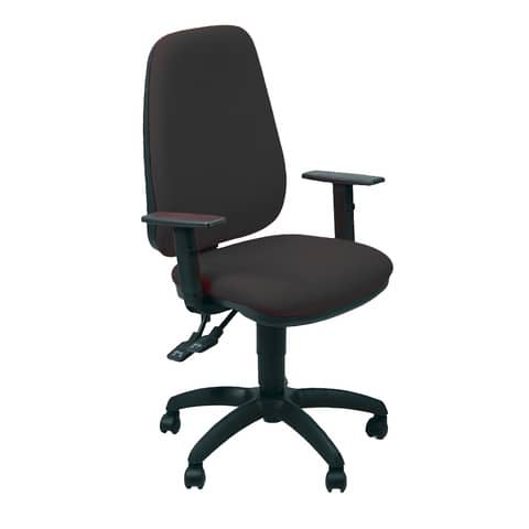Sedia operativa girevole Unisit Teti TETE Eco Smart - rivestimento Eco nero - braccioli regolabili - TETE/EN
