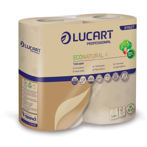 Carta igienica Lucart EcoNatural 4 2 veli 4 …