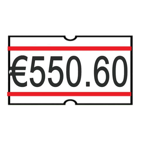 Rotolo da 1200 etichette per prezzatrice Printex rettangolari …