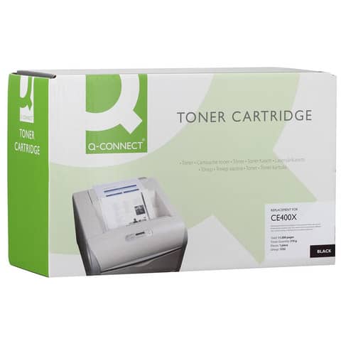 Toner Q-Connect rigenerato HP CE400X nero - KF16076
