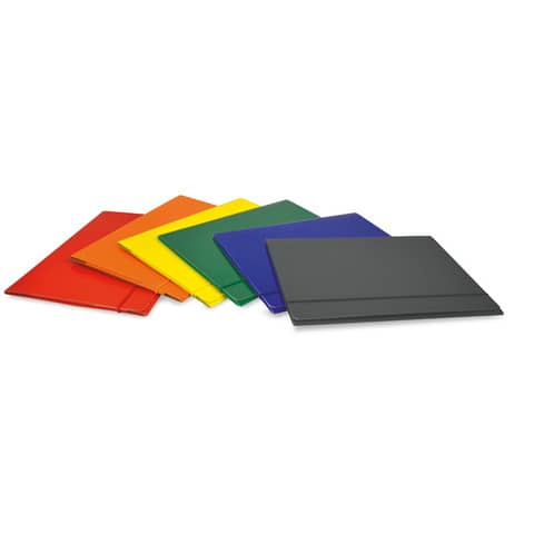 Cartellina con elastico tondo EURO-CART Presspan monolucido- 3 …