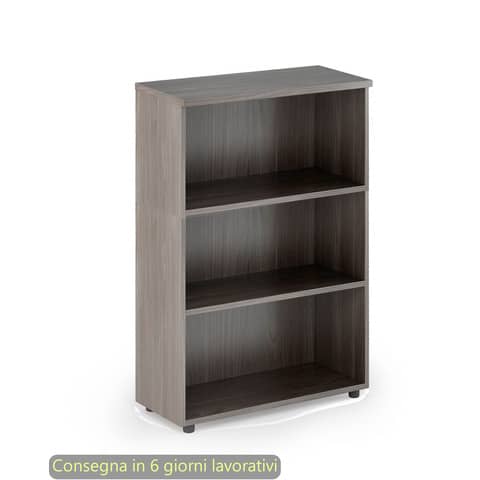 Mobile a giorno medio frassino toscano 80x35xH.120 cm con 2 ripiani regolabili linea Presto Artexport - 035/F