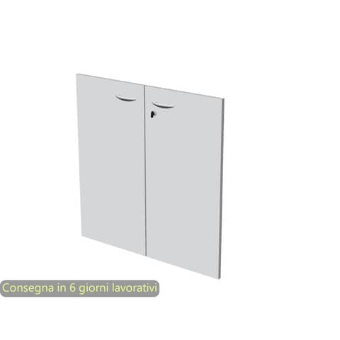 Ante con serratura grigio 80x67 cm in melaminico …