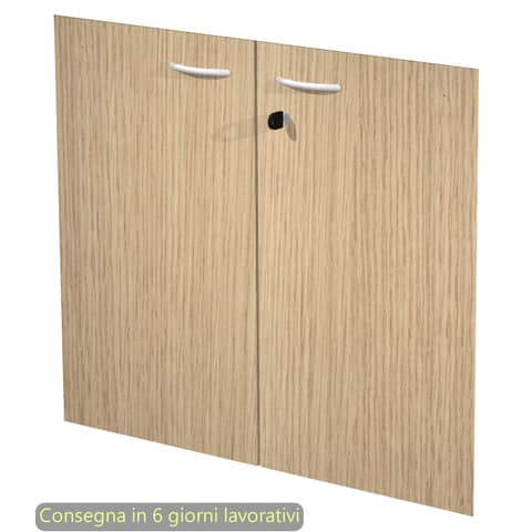 Ante con serratura rovere 80x67 cm in melaminico …