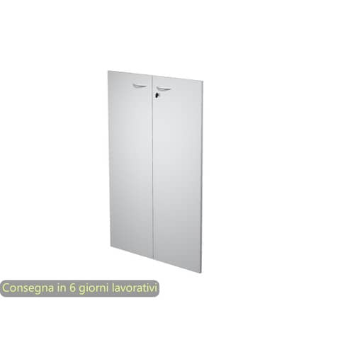 Ante con serratura grigio 80x115 cm in melaminico …