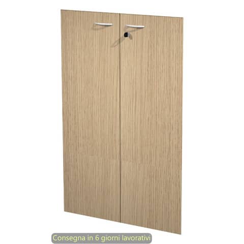 Ante con serratura rovere 80x115 cm in melaminico …