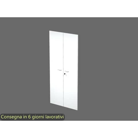 Ante con serratura bianco 80x175 cm in melaminico …