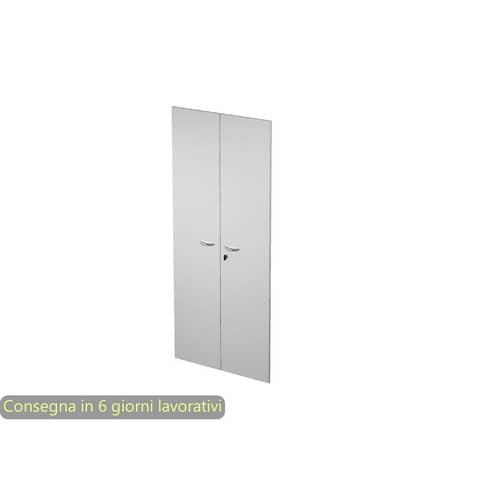 Ante con serratura grigio 80x175 cm in melaminico …