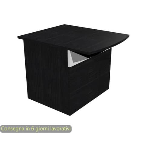 Bancone reception basso per disabili nero venato frassino …