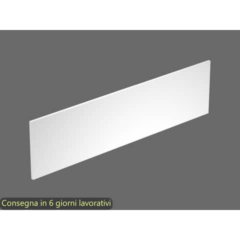 Pannello divisorio + staffe supporto per bench bianco 140x40 cm in melaminico linea Bridge Artexport - PAN-140-BTA/3