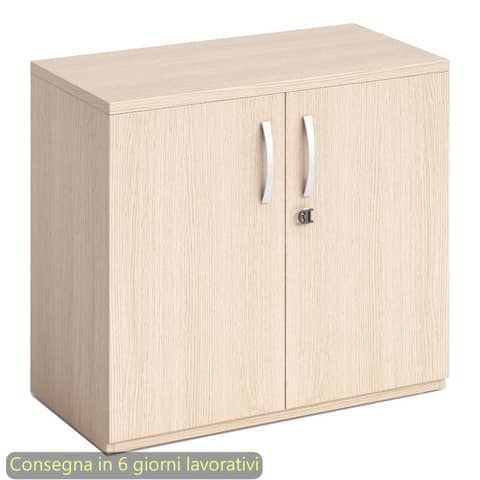 Armadio basso con ante battenti rovere 80x46xH.73 cm …