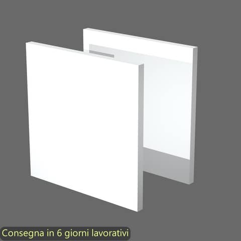 Coppia di dietri bianchi per libreria componibile Maxicolor Artexport - 32,2x32,1 cm - 2R MaxC/3