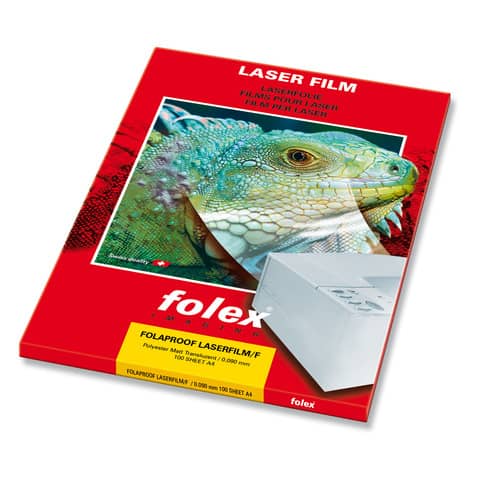 Film per laser e copiatrici Folex Folaproof 0,09 mm opaco A4 Conf. 100 pezzi - 09734.090.44000